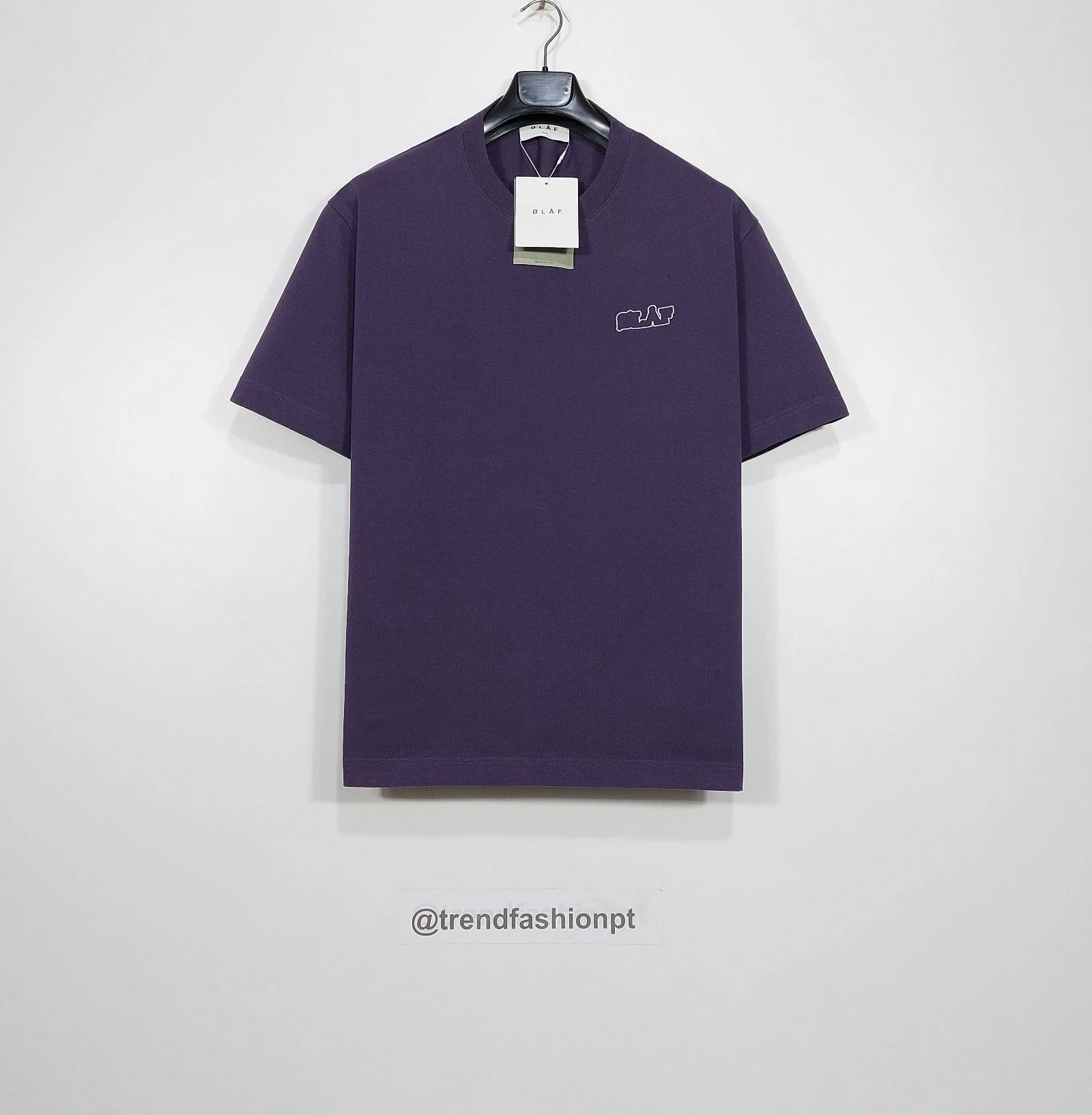 Ølåf varsity tshirt - deep plum L